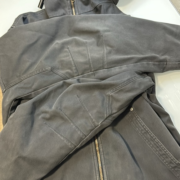 Columbia men’s fleece lined charcoal canvas jacket L - Picture 9 of 14